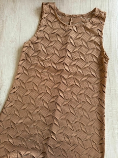 Vestido de Crochet c/Tajos Laterales - CH160/1 en internet
