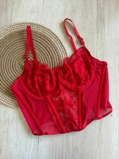 Bustier Microtull/Puntilla c/Aro y Ballenas - Hx1000/1 en internet