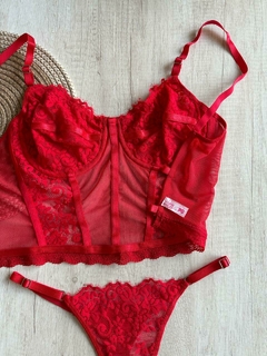 Bustier Tasa Forrada Puntilla/Microtull c/Aro y cola Less Regulable - H1350/1 - Habia Una Vez Lingerie