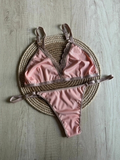 Conjunto Micro-Morley Algodon - Detalle Puntilla - Art. H253/1-v2 - tienda online