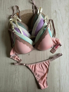 Conjunto Triangulo Soft Morley c/Detalles Puntilla - Art. H606/1 - comprar online
