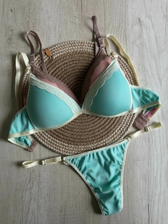Imagen de Conjunto Triangulo Soft Morley c/Detalles Puntilla - Art. H606/1