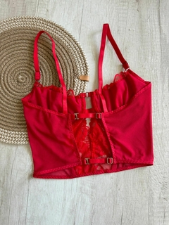 Bustier Microtull/Puntilla c/Aro - Hx1050/1 - tienda online