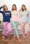 Pijama con Remera Algodon y Pantalón Sublimado – LTEX-25350/1 - comprar online