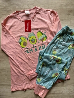Pijama con Remera Algodon y Pantalón Sublimado – LTEX-25350/1 - comprar online