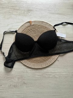 Corset de taza soft de microfibra shine con red moda - MEL310/1 en internet