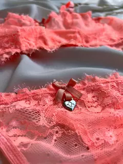 Conjunto de corset con aro de puntilla eyelashy - MEL3660/1 - Habia Una Vez Lingerie