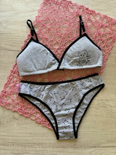 Conjunto Teen Estampado c/Taza Desmontable y Vedetina – MRY3023/1 - Habia Una Vez Lingerie