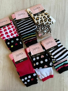 Medias 1/2 Caña Mujer Estampados - SYK1614/2 - comprar online