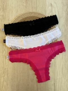 Colaless Algodon/Lycra c/Puntilla- SYK100/3 - comprar online