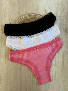 Vedetina Algodon/Lycra c/Puntilla- SYK101/3 - comprar online