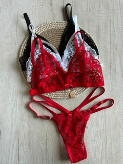 Conjunto Puntilla c/Tira en Escote y Doble Tira en Less - Art. X2050 en internet