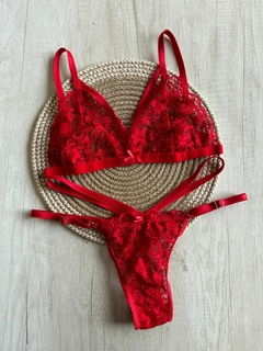 Imagen de Conjunto Puntilla c/Tira en Escote y Doble Tira en Less - Art. X2050