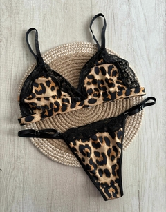 Conjunto Microfibra c/Detalle Puntilla - Deluxe - Art. X2055/1 - v2 - Habia Una Vez Lingerie