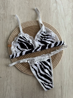 Conjunto Microfibra c/Detalle Puntilla - Deluxe - Art. X2055/1 - v2 - tienda online