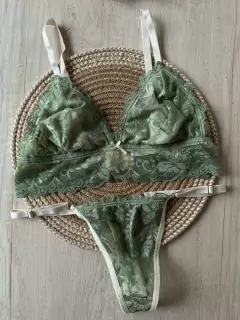 Conjunto Top Microtull/Puntilla c/Tasa Forrada – Deluxe – Art. X2065/1 - Habia Una Vez Lingerie