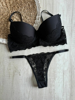 Conjunto Tasa Soft Microfibra c/Detalles Puntilla en Media Tasa y Less Regulable - Art. X3841 - comprar online