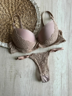 Conjunto Tasa Soft Microfibra c/Detalles Puntilla en Media Tasa y Less Regulable - Art. X3841 en internet
