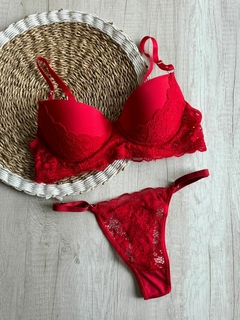 Imagen de Conjunto Tasa Soft Microfibra c/Detalles Puntilla en Media Tasa y Less Regulable - Art. X3841