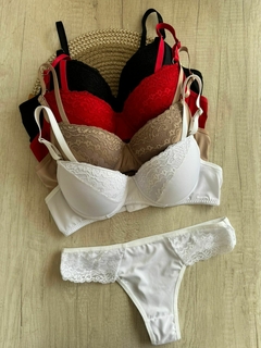 Conjunto Taza Soft Microfibra/Puntilla c/Less Clasica – X3850/1 - comprar online