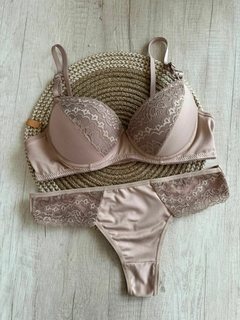 Conjunto Taza Soft Microfibra/Puntilla c/Less Clasica – X3850/1 - Habia Una Vez Lingerie
