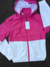 Campera Rompeviento CLASIC Fucsia/Blanco importada!