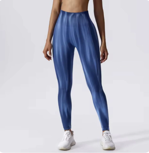 Calza de diseño modelo Aurora - AZUL (Importada / Efecto Push Up)