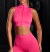 Set Seamless Morley modelo Prestige FUCSIA (Top Cierre + Short) - BT IMPORTADOS