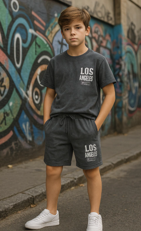 Conjunto de Niños estampado 3d Premium Cristal boy 137 (4 colores)