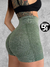 Short Seamless Gaspeado Amanda Verde - (Importado/efecto push up)
