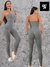 CATSUIT LISO importado Push Up modelo Luna Gris