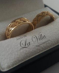 argollas de matrimonio, en filigrana momposina, oro de 18 kilates, Mompos, Mompox, Joyas de la Villa