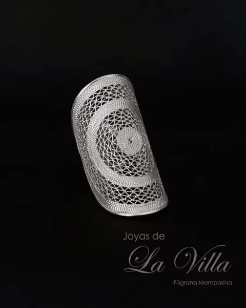 anillo en filigrana momposina, plata ley 950, Mompos, Mompos anillo en filigrana momposina, plata ley 950, Mompos, Mompox