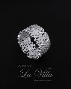 anillo en filigrana momposina, plata ley 950, Mompos, Mompos anillo en filigrana momposina, plata ley 950, Mompos, Mompox