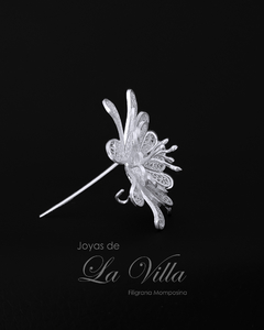 pin, prendedor en filigrana momposina, plata ley 950, Mompos, Mompox,  joyas de la villa