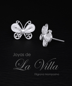 aretes en filigrana momposina, plata ley 950, Mompos, Mompox, aretas, joyas de la villa