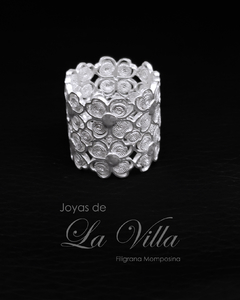 anillo en filigrana momposina, plata ley 950, Mompos, Mompos anillo en filigrana momposina, plata ley 950, Mompos, Mompox