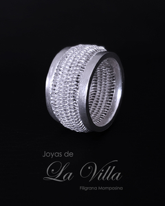 anillo en filigrana momposina, plata ley 950, Mompos, Mompos anillo en filigrana momposina, plata ley 950, Mompos, Mompox