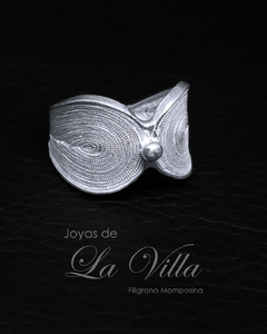 anillo en filigrana momposina, plata ley 950, Mompos, Mompos anillo en filigrana momposina, plata ley 950, Mompos, Mompox