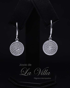 aretes en filigrana momposina, plata ley 950, Mompos, Mompox, aretas, joyas de la villa