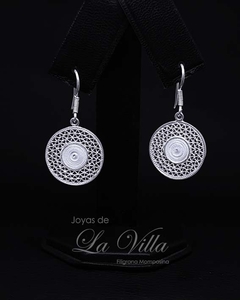 aretes en filigrana momposina, plata ley 950, Mompos, Mompox, aretas, joyas de la villa