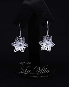 aretes en filigrana momposina, plata ley 950, Mompos, Mompox, aretas, joyas de la villa