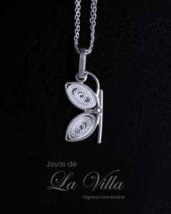 dije en filigrana momposina, plata ley 950, Mompos, Mompox,  joyas de la villa