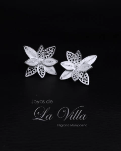 aretes en filigrana momposina, plata ley 950, Mompos, Mompox, aretas, joyas de la villa