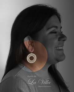 aretes en filigrana momposina, plata ley 950, Mompos, Mompox, aretas, joyas de la villa