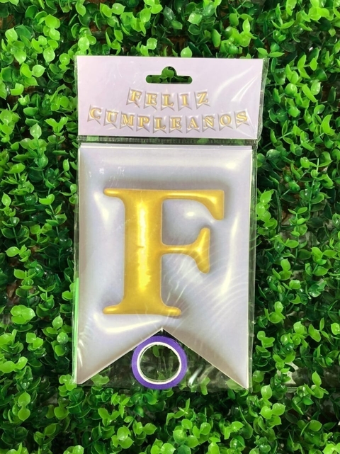 Banderín Feliz Cumpleaños simil 3D