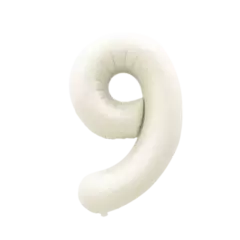 Globo Número Crema Tamaño Grande - comprar online