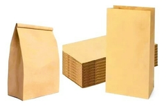 Bolsa de Papel Kraft Base Cuadrada x unidad