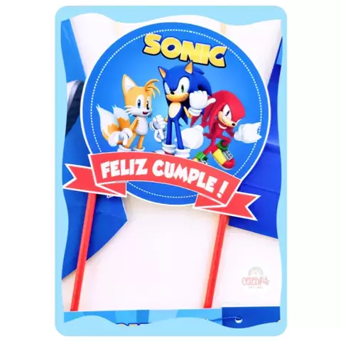 Adorno para Torta Sonic