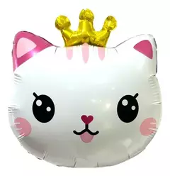 Globo Gatita con corona 14"
